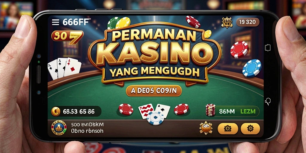 Tampilan menawan dari gameplay Kasino dalam 666FF.