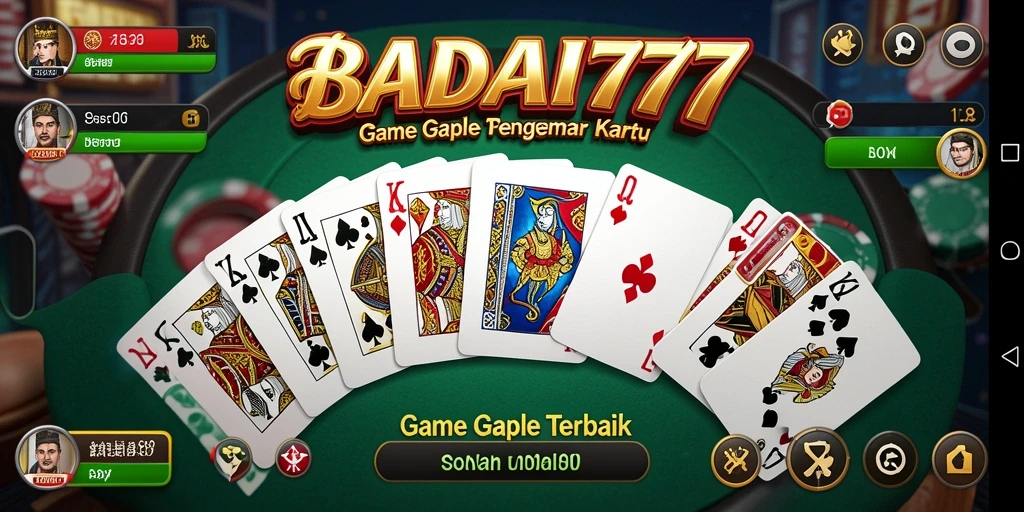 Tampilan gameplay BADAI777 yang seru dan penuh strategi dalam permainan Gaple.