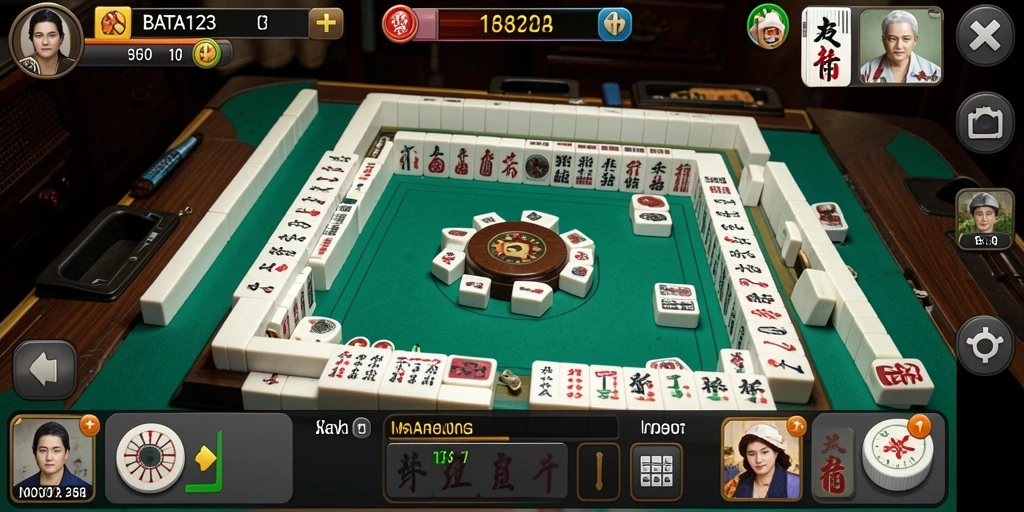 Screenshot gameplay BATA123 dengan tampilan Mahjong yang menarik.