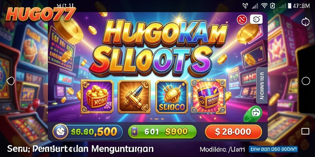 Screenshot HUGO77 menampilkan gameplay Slot yang seru dan interaktif.