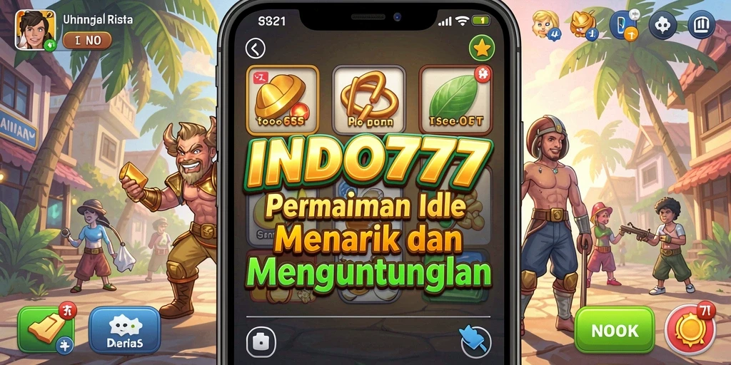 Screenshot INDO777 menampilkan gameplay seru dengan elemen Idle yang menarik.