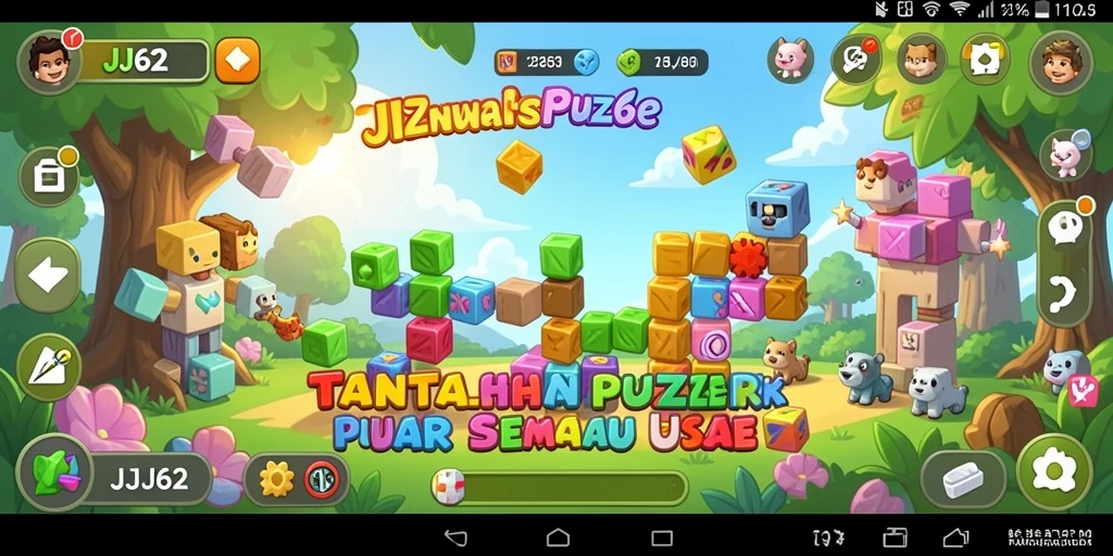 Screenshot utama gameplay <strong>JJ62</strong> dengan tampilan teka-teki menarik.