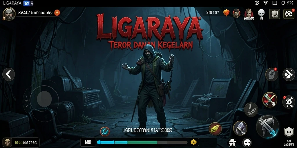 Gameplay LIGARAYA yang penuh ketegangan dan misteri.