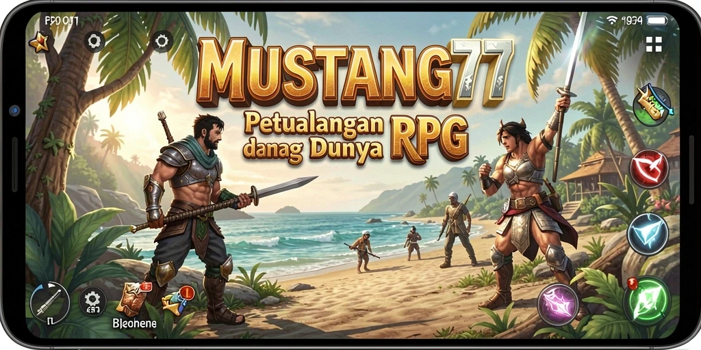 Tampilan seru dari gameplay MUSTANG77 yang penuh petualangan RPG.