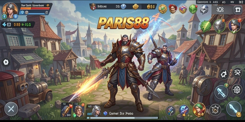Tangkapan layar gameplay menampilkan strategi mendalam PARIS88.