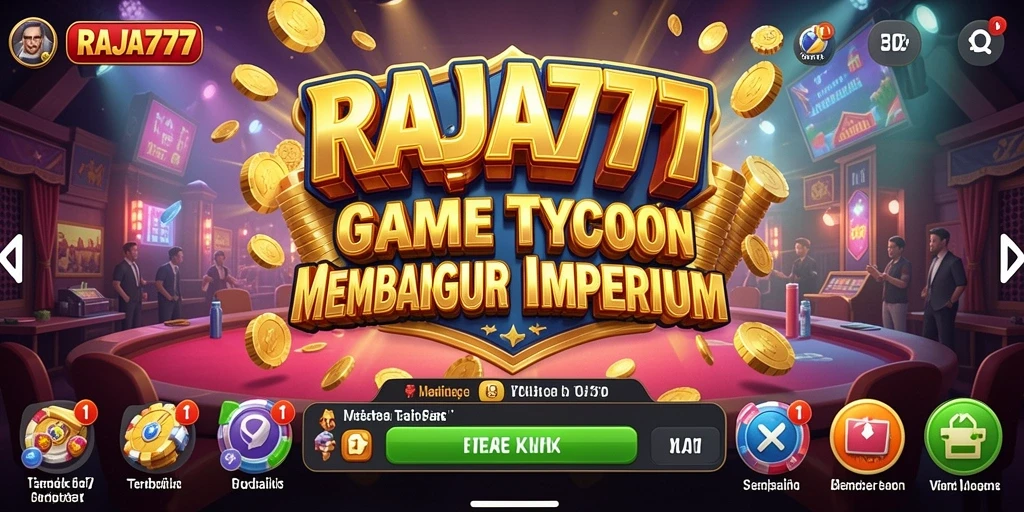 Tampilan gameplay RAJA777 yang menarik dan penuh strategi Tycoon.