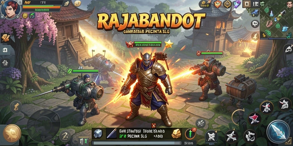 Tampilan gameplay RAJABANDOT yang memukau dan strategis.