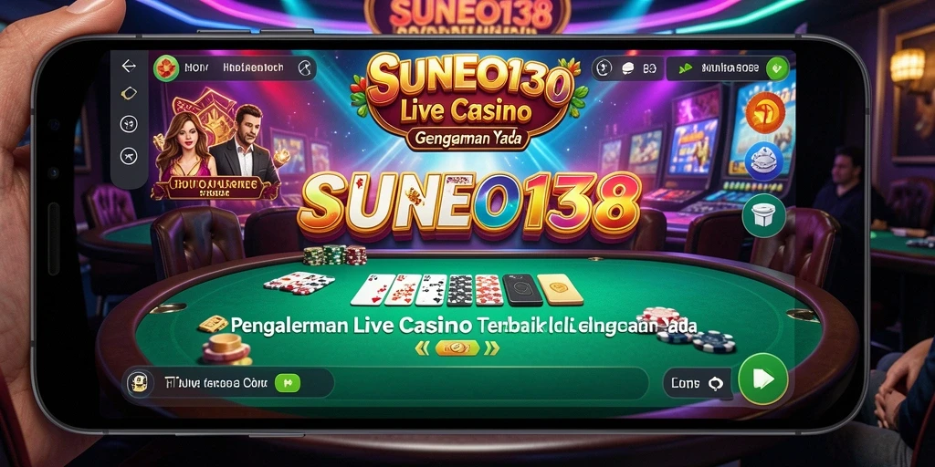 Tampilan gameplay SUNEO138 dalam sesi Live Casino yang mendebarkan.