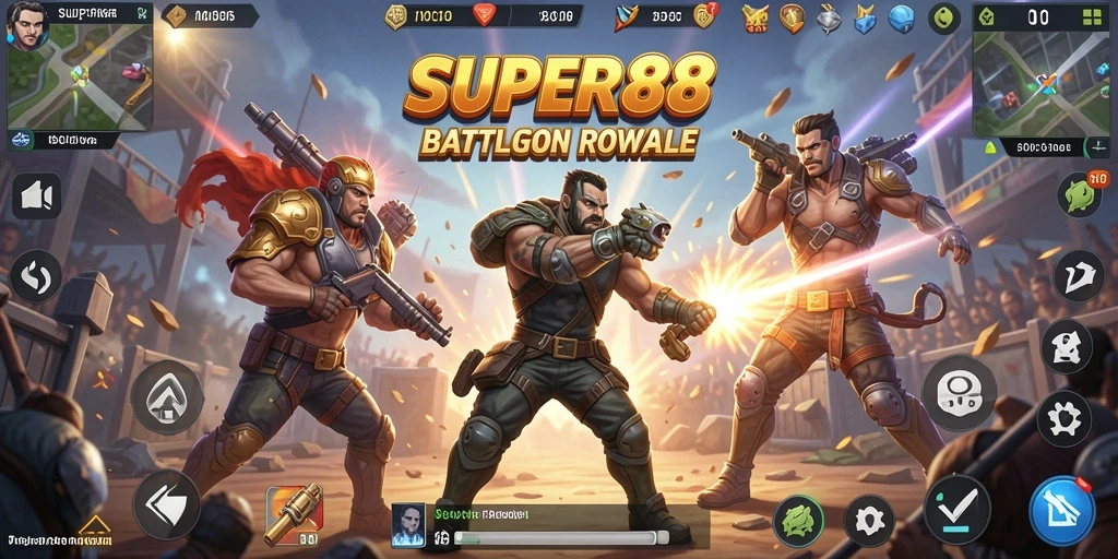 Gameplay menegangkan dan seru dalam pertarungan Battle Royale.